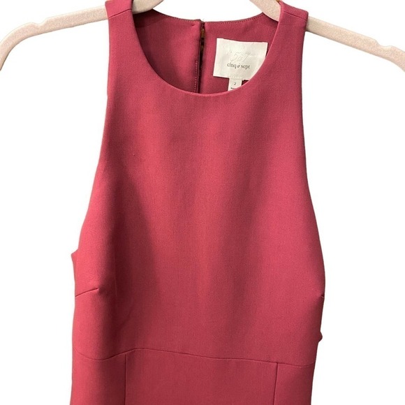 Cinq a sept Magenta Sheath Pencil Dress makenna orchid cocktail party size 2 - Picture 4 of 9